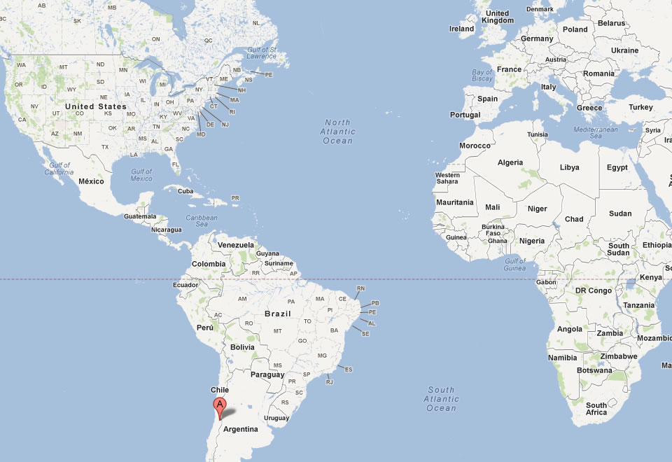 carte du santiago monde